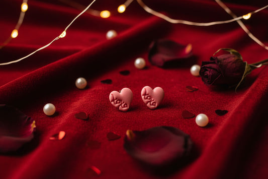 XOXO Heart Stud Earrings – Cute Handmade Love Jewelry