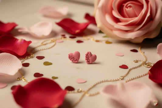 XOXO Heart Stud Earrings – Cute Handmade Love Jewelry