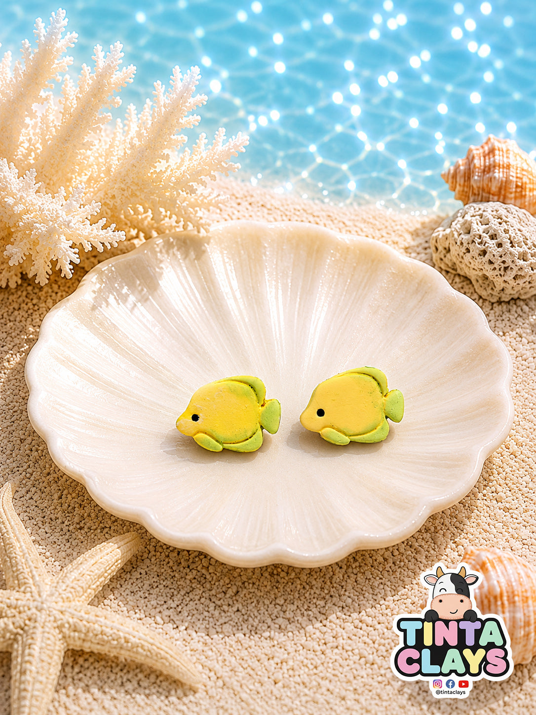 Tiny fish Reef Studs | Sea Series