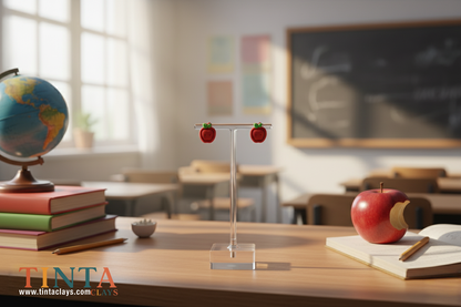 Apple Stud | BtS - Back to School | Polymer Clay Earring
