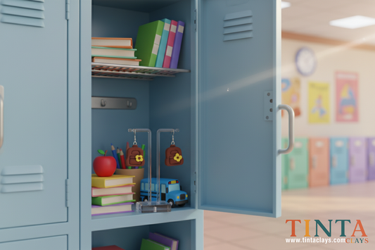 School Bag | BtS - Back to School | Polymer Clay Earring