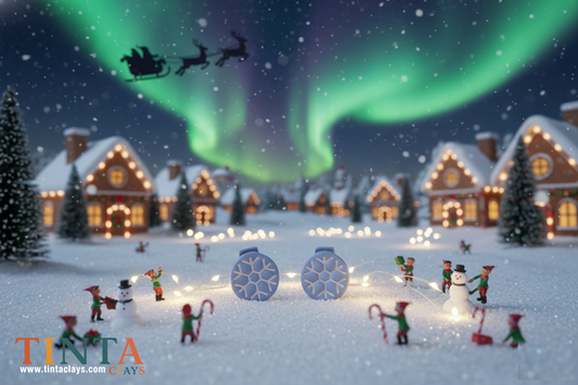 Christmas Ball Stud | Christmas Special | Polymer Clay Earring