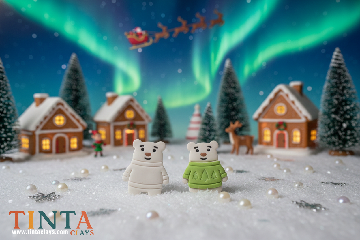 Interchangeable Bear Earrings | Mix & Match Shirts| Christmas Special | Polymer Clay Earring