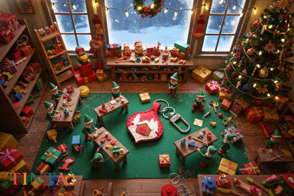 Christmas Ornament Keychain | Christmas Bag Charm