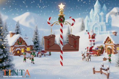 Brown Boots | Christmas Special | Polymer Clay Earring