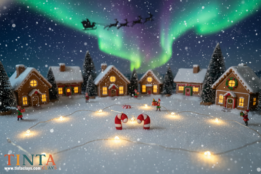 Cute Candy Cane Stud | Christmas Special | Polymer Clay Earring