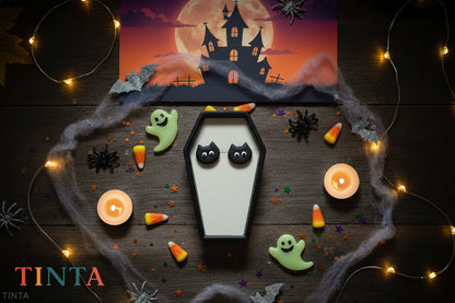 Spooky Cat Stud | Halloween Special | Polymer Clay Earring