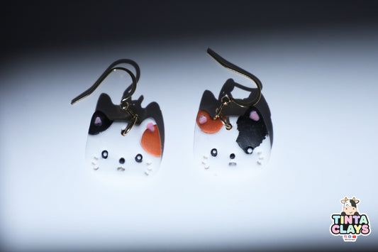 Kitty Cat Dangle | Animal Collection | Polymer Clay Earring