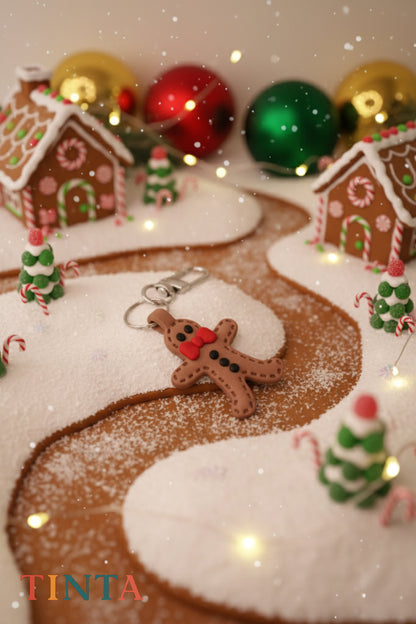 CookieMan Keychain | Christmas Bag Charm