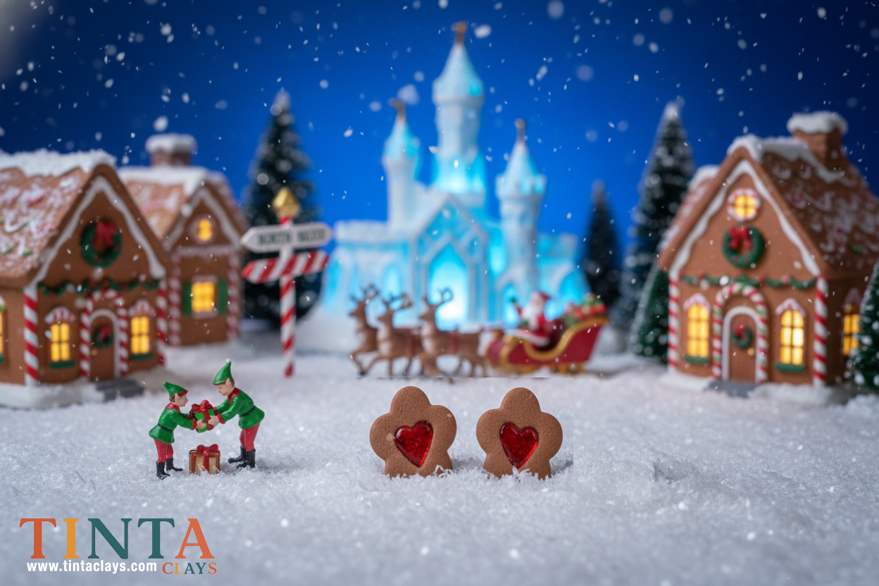 Cookie Man Jam-Filled Cookie Stud | Christmas Special | Polymer Clay Earring