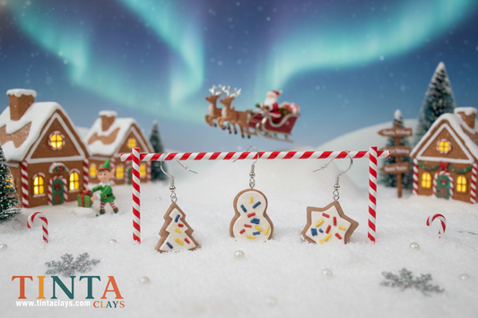 Cookies & Cream Earring Set| Christmas Special | Polymer Clay Earring