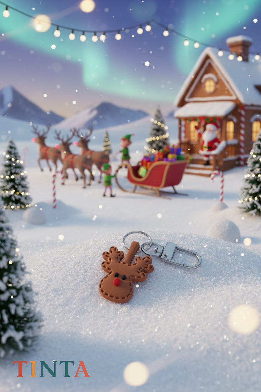Renold the Reindeer Keychain | Christmas Bag Charm