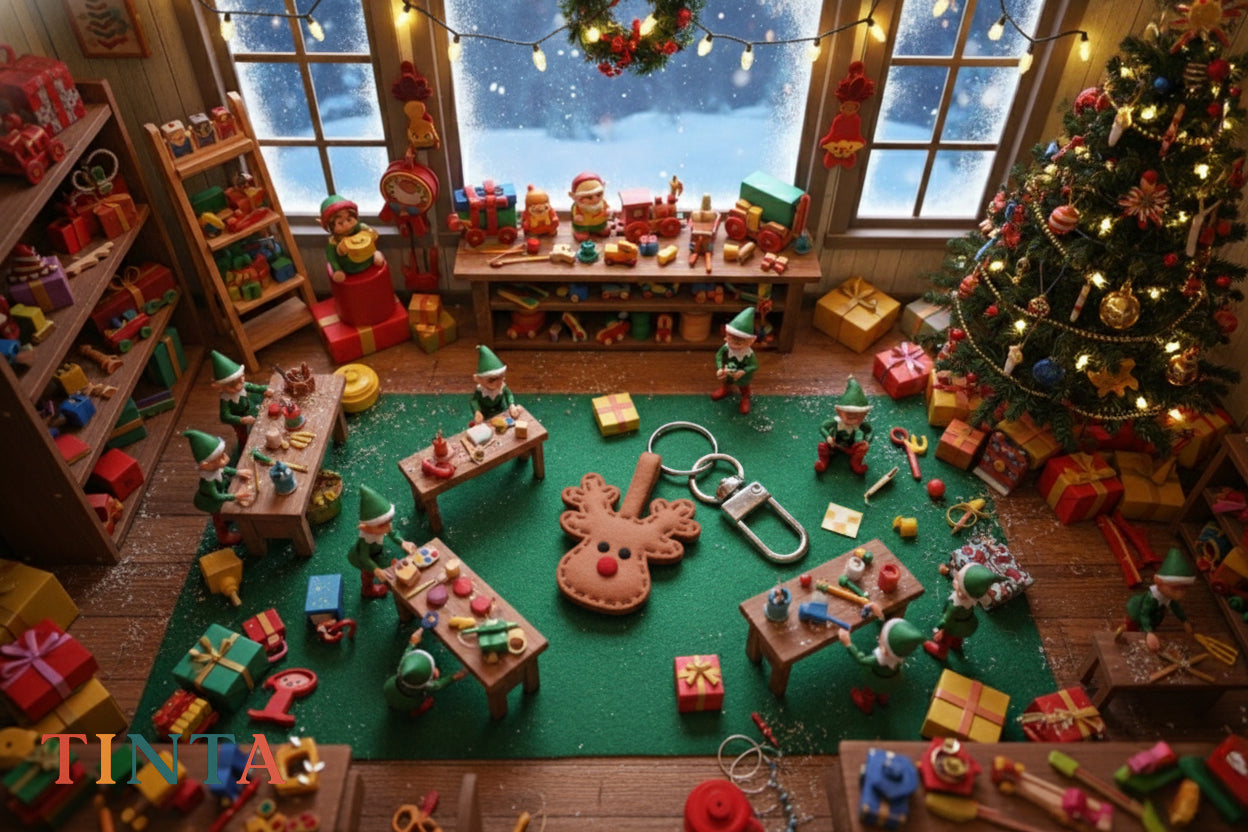 Renold the Reindeer Keychain | Christmas Bag Charm