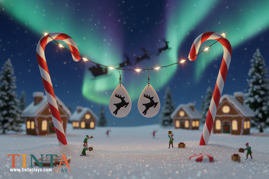 Reindeer in Flight | Christmas Special | Polymer Clay Earring