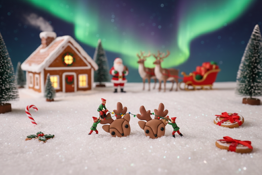 Deer Stud | Christmas Special | Polymer Clay Earring