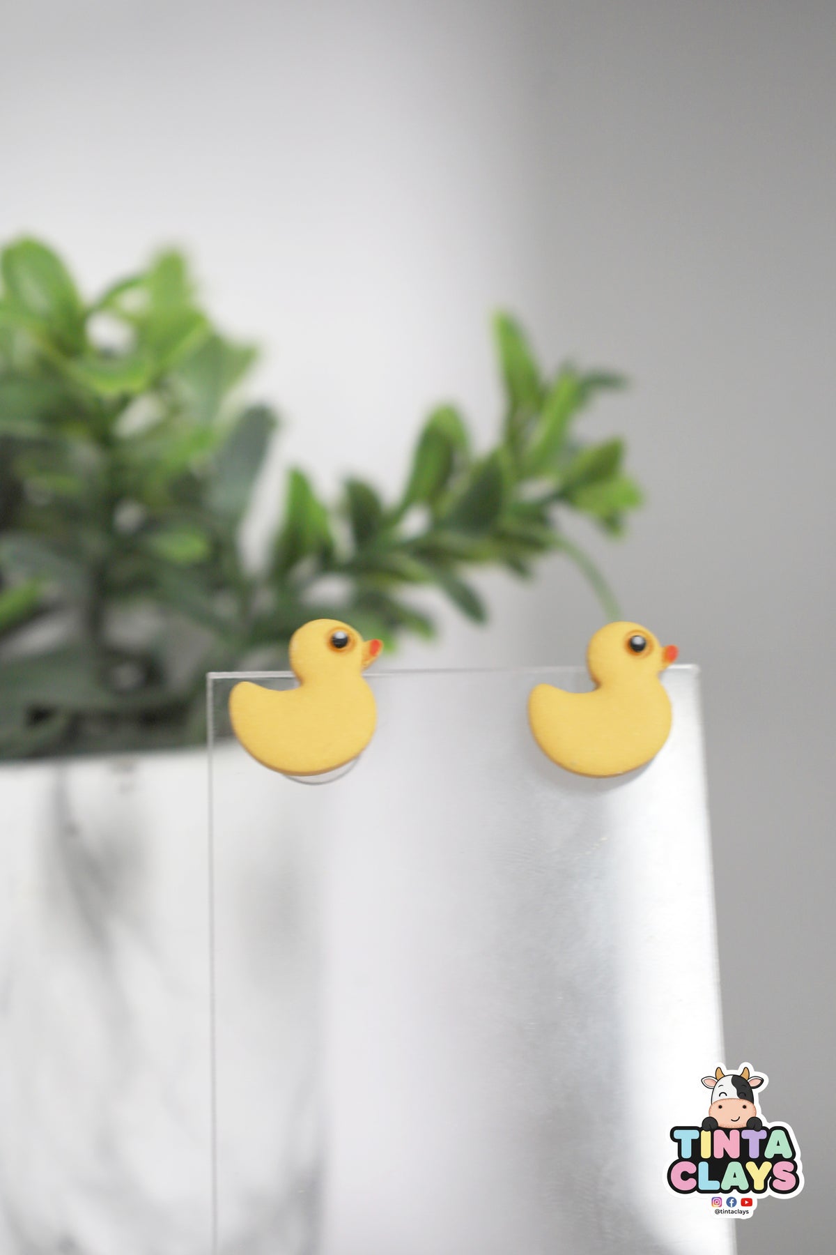 Cute Duck Stud | Animal Collection | Polymer Clay Earring
