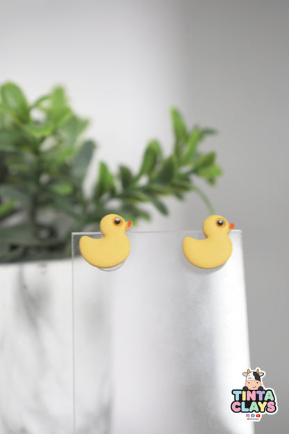Cute Duck Stud | Animal Collection | Polymer Clay Earring