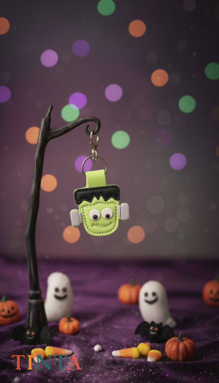 Spooky-Cute Frankenstein Keychain | The Best Halloween Bag Charm