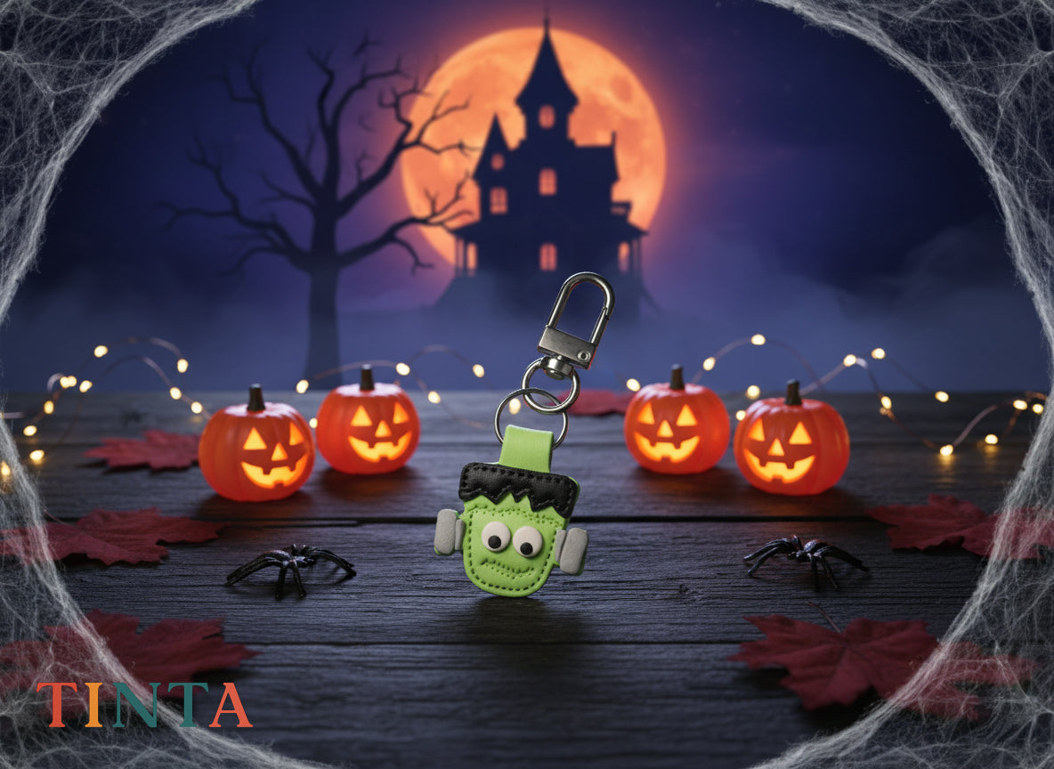 Spooky-Cute Frankenstein Keychain | The Best Halloween Bag Charm