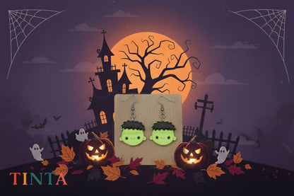 Frankenstein Dangles | Halloween Special | Polymer Clay Earring