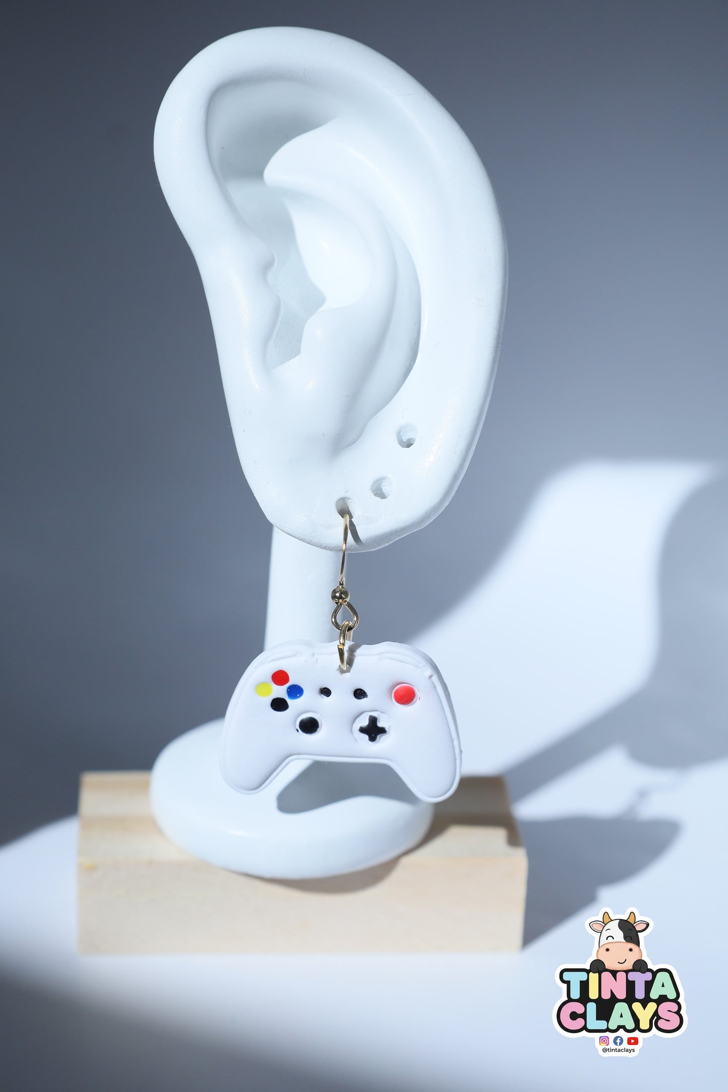 Handmade Retro Game Console Earrings | Gamer Polymer Clay Earrings | Cute Gaming Jewelry