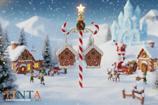Gingerbread House | Christmas Special | Polymer Clay Earring