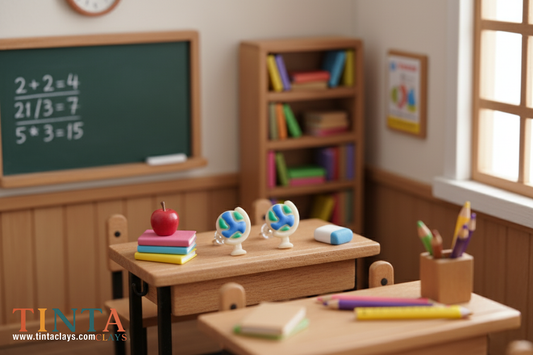 Globe Stud | BtS - Back to School | Polymer Clay Earring