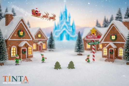 Cute Xmas Tree Stud | Christmas Special | Polymer Clay Earring