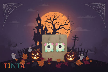 Green Monster Dangles | Halloween Special | Polymer Clay Earring
