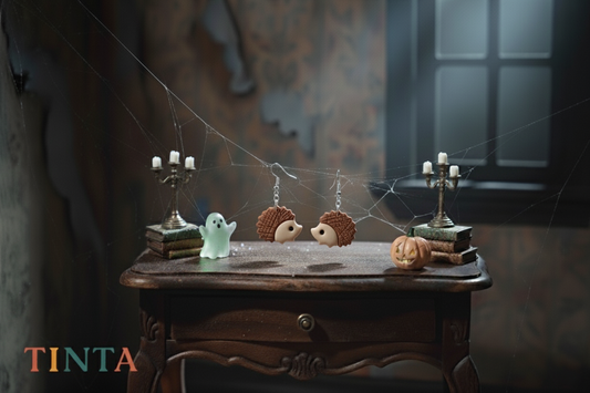 Porcupine Dangles | Halloween Collections | Polymer Clay Earring