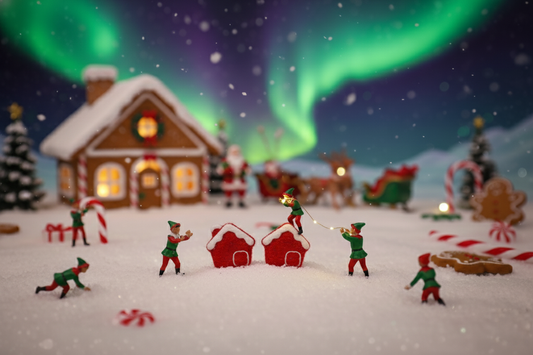 Gingerbread House Stud | Christmas Special | Polymer Clay Earring