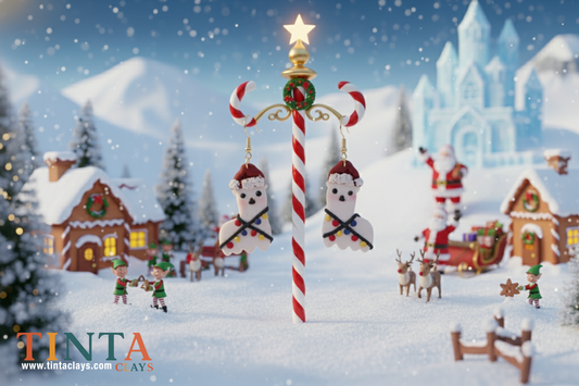 Holiday Llama | Christmas Special | Polymer Clay Earring