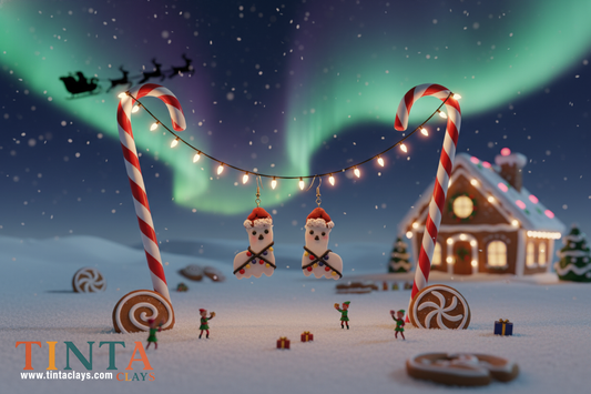 Holiday Llama | Christmas Special | Polymer Clay Earring