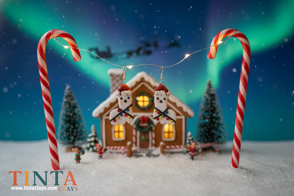 Holiday Llama | Christmas Special | Polymer Clay Earring