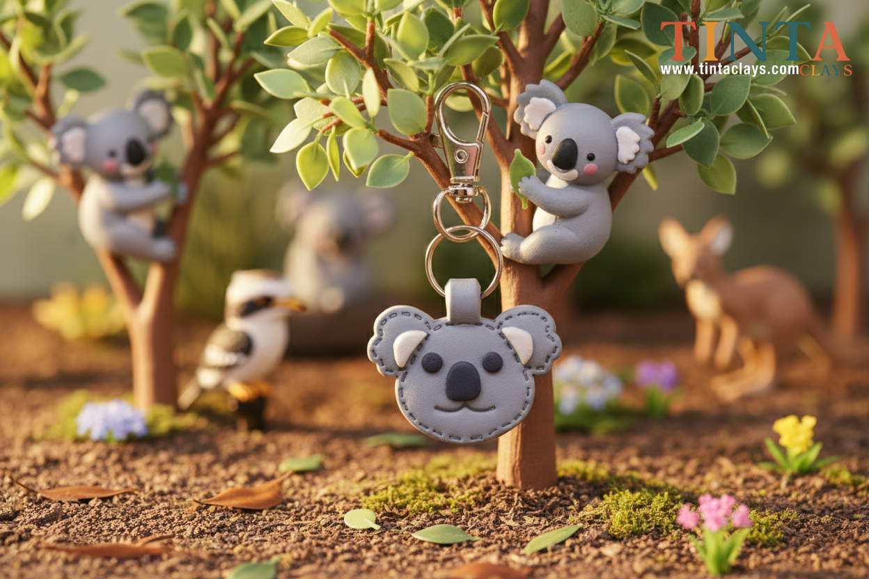 Koala Keychain | Polymer Clay