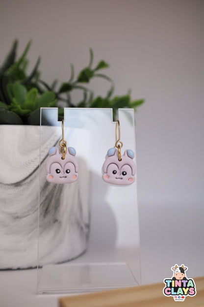 Handmade Dancing Pony Earrings | Cute Blue Pony Polymer Clay Earrings | Kawaii Character-Inspired Jewelry