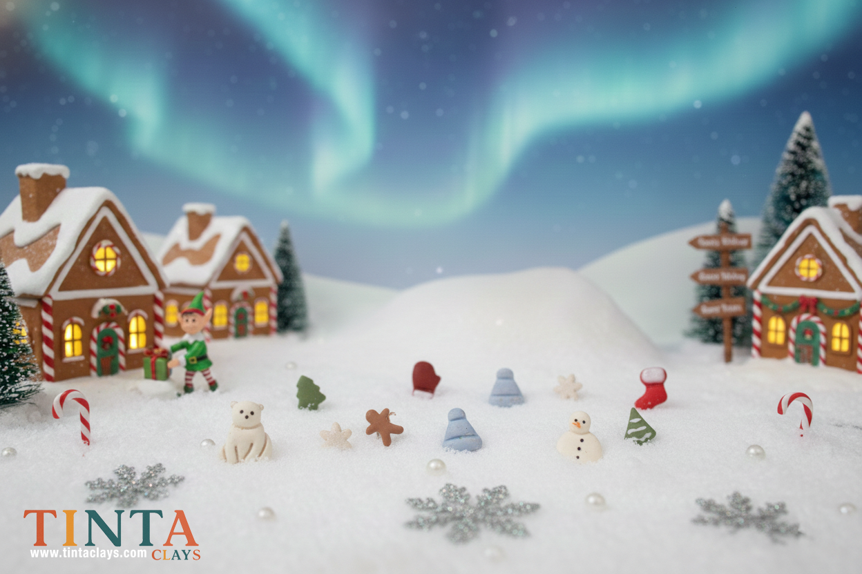 Holiday Mini Stud Set | Christmas Special | Polymer Clay Earring