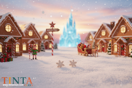 Holiday Mini Star Stud Set | Christmas Special | Polymer Clay Earring