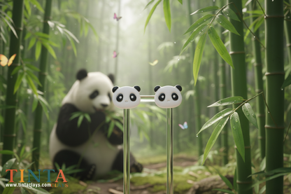 Cute Panda Stud | Animal Collection | Polymer Clay Earring