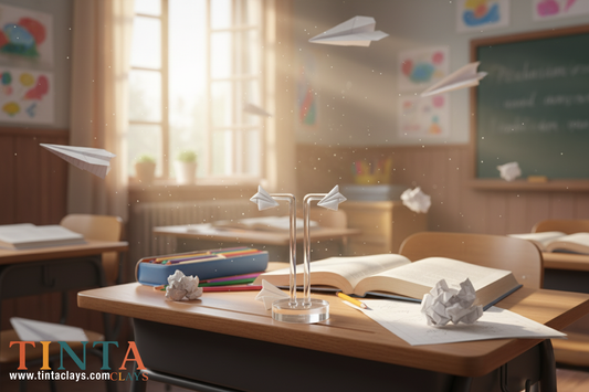 Paper Plane Stud | BtS - Back to School | Polymer Clay Earring