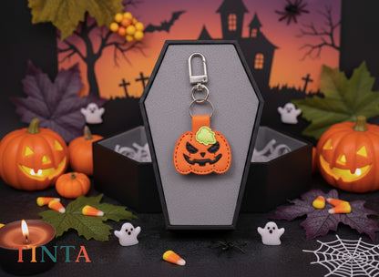 Spooky-Cute Pumpkin Keychain | The Best Halloween Bag Charm