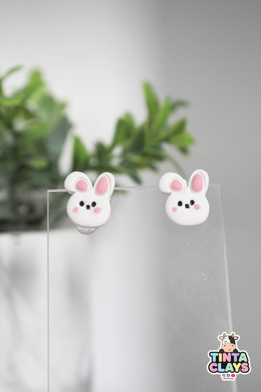 Cute Rabbit Stud | Animal Collection | Polymer Clay Earring