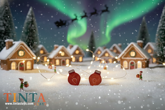 Red Bulb Stud | Christmas Special | Polymer Clay Earring