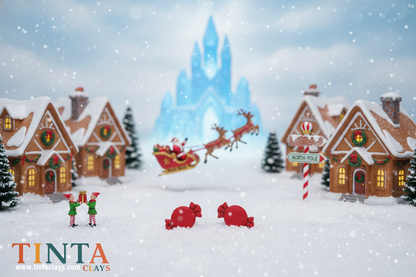 Red Candy Stud | Christmas Special | Polymer Clay Earring