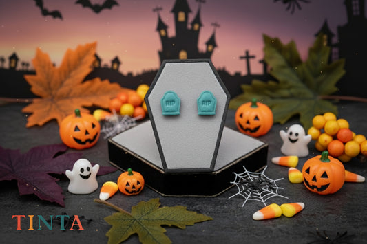 Blue Rip Stud | Halloween Special | Polymer Clay Earring