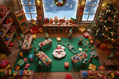 Santa Keychain | Christmas Bag Charm