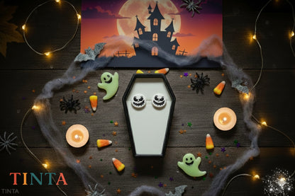 Scary Face Stud | Halloween Special | Polymer Clay Earring