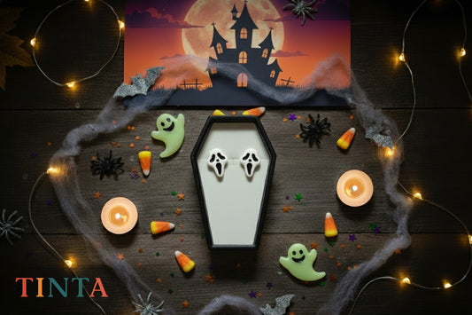 Scream Face Stud | Halloween Special | Polymer Clay Earring