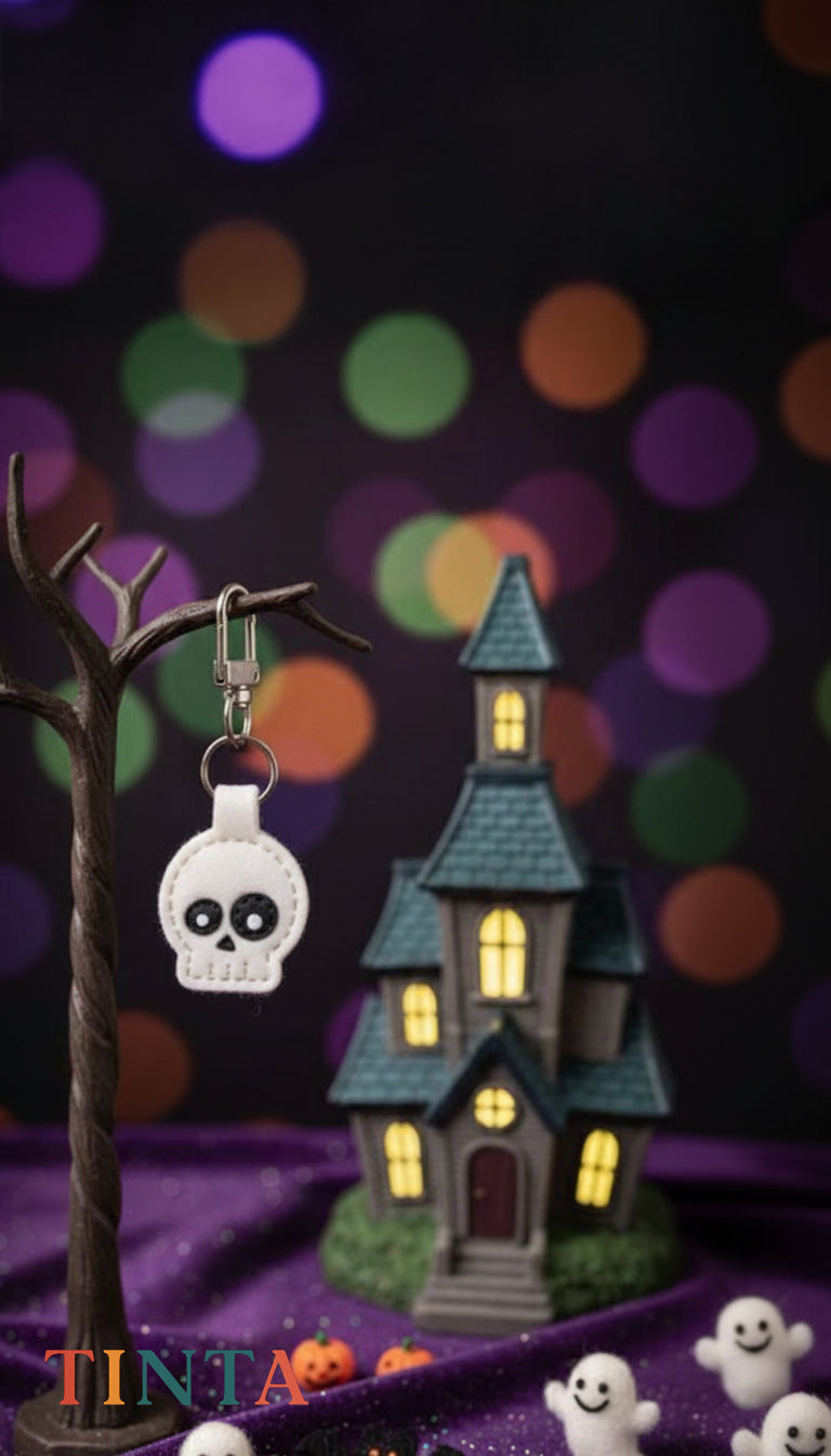 Spooky-Cute Skull Keychain | The Best Halloween Bag Charm