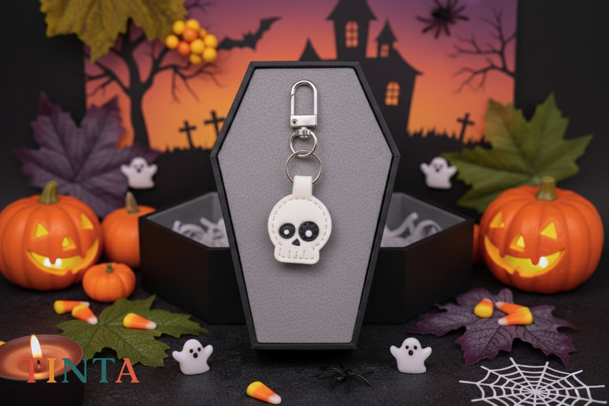 Spooky-Cute Skull Keychain | The Best Halloween Bag Charm